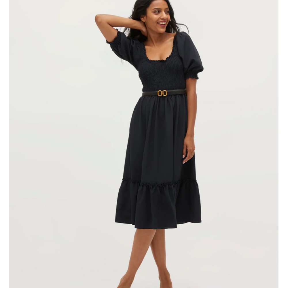 Hill House Black Crepe Louisa Nap Dress